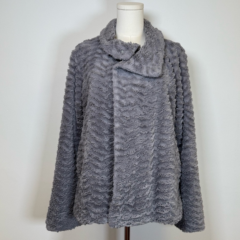 Patagonia ‘Pelage’ Soft Cozy Jacket Asymmetrical Collar Women’s Size Large - Picture 4 of 12